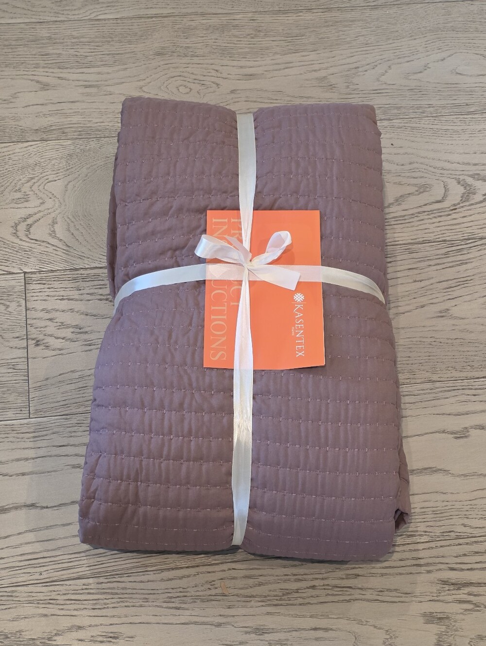NEW Kasentex Queen Quilt Set with Pillow Shams - Twilight Mauve Purple